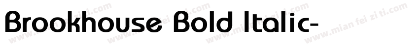 Brookhouse Bold Italic字体转换